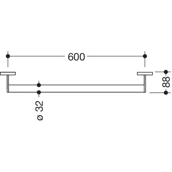 HEWI Support rail