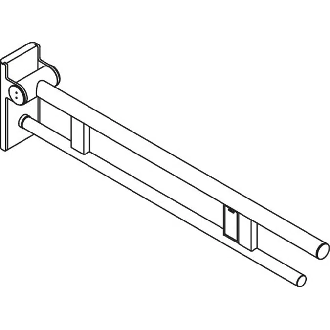 Mobile hinged support rail Duo, 900-50-42440