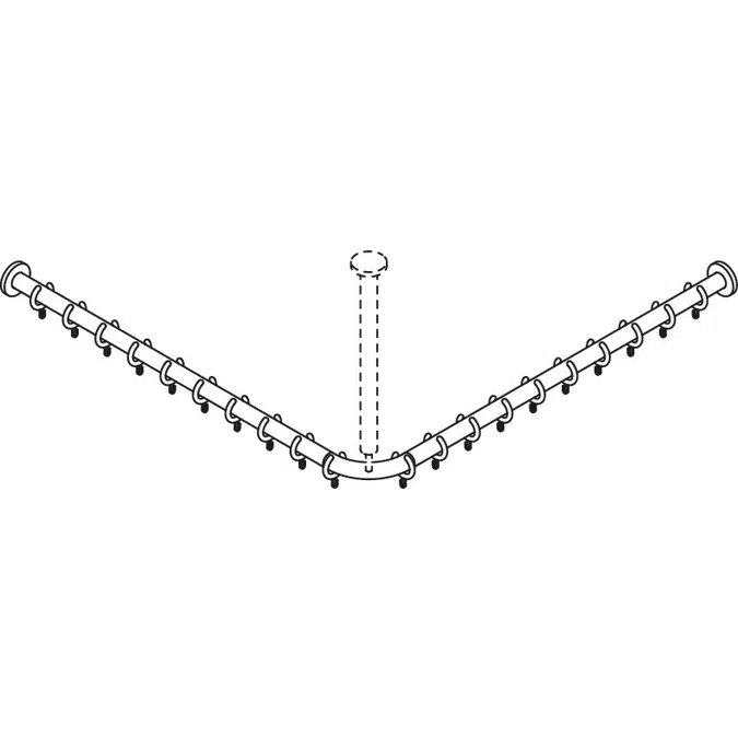HEWI Shower curtain rail