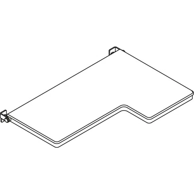 HEWI Duschklappsitz, L-förmig (ADA)