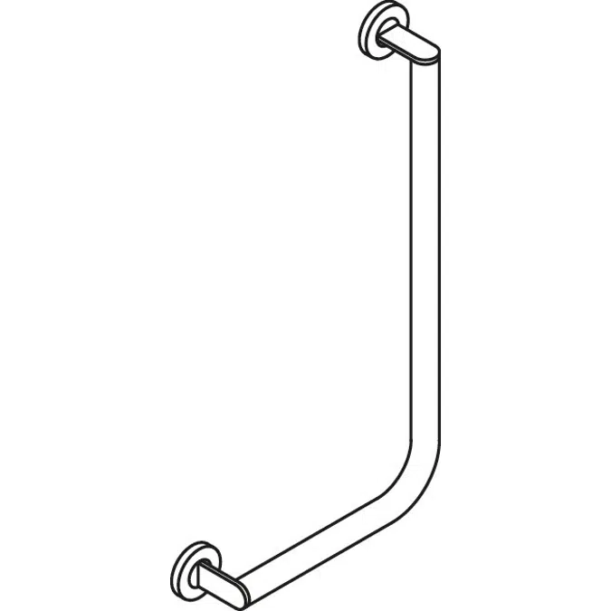 Barre de maintien coudée HEWI, version gauche, 900-22-105XA