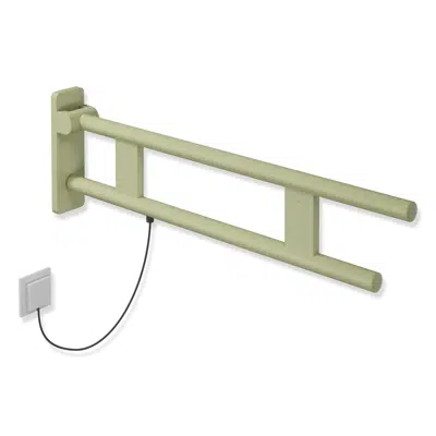 Image pour Barre d'appui relevable HEWI, avec boutons de rinçage et de fonction, version E, 850 mm, droite, 700-50-12000