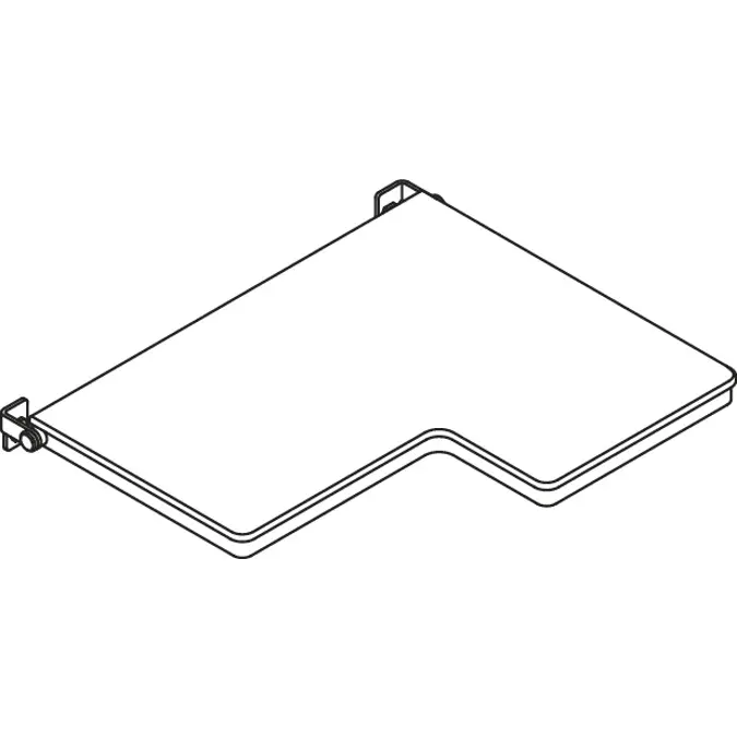 Duschklappsitz, L-förmig (ADA), 900-51-20640