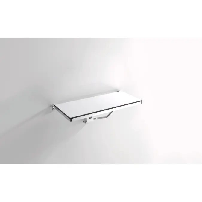 Rectangular shower compartment seat with lift-up feature (ADA), 900-51-21240