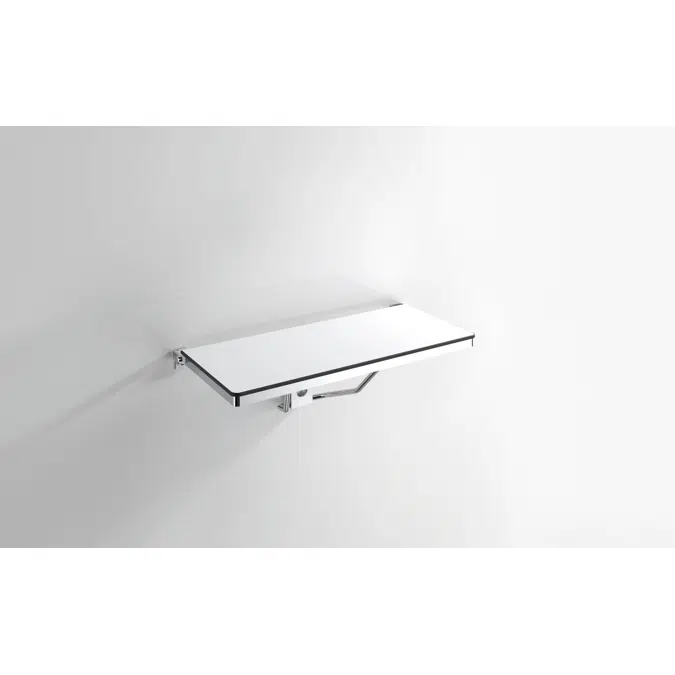 Siège relevable pour douche HEWI, rectangulaire (ADA)