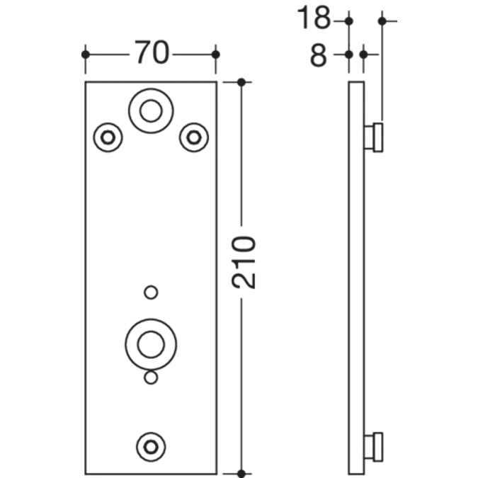Mounting plate, 900-50-00140