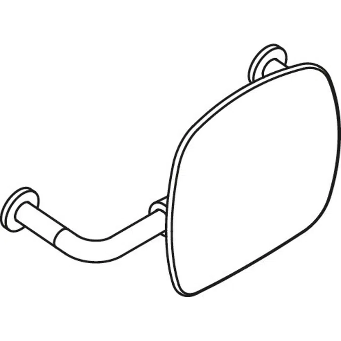 Rückenstütze, nach British Standard, Lehne tiefschwarz, 801-51-9133