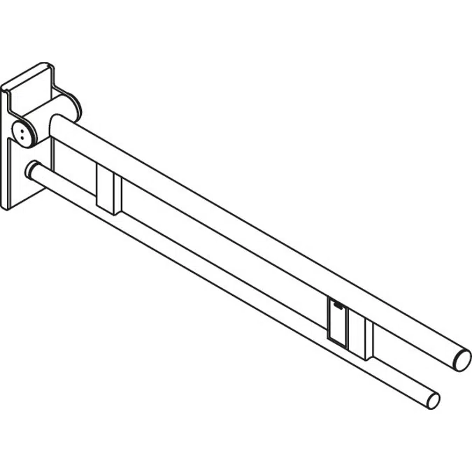 Mobile hinged support rail Duo, 900-50-42140