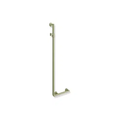 Image pour Barre de maintien coudée avec support de douche HEWI, 400 x 1250 mm, 700-33-00100