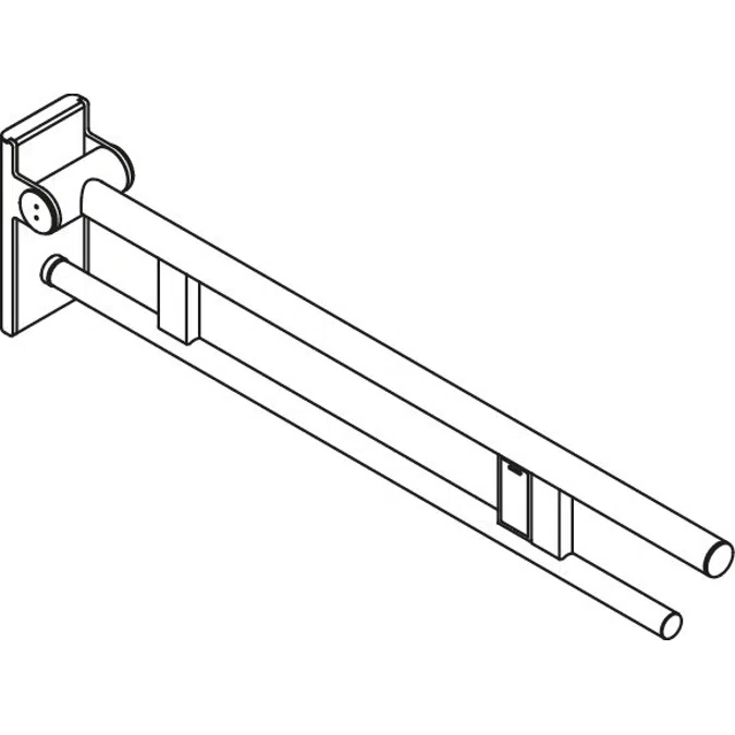 Mobile hinged support rail Duo, 900-50-420XA