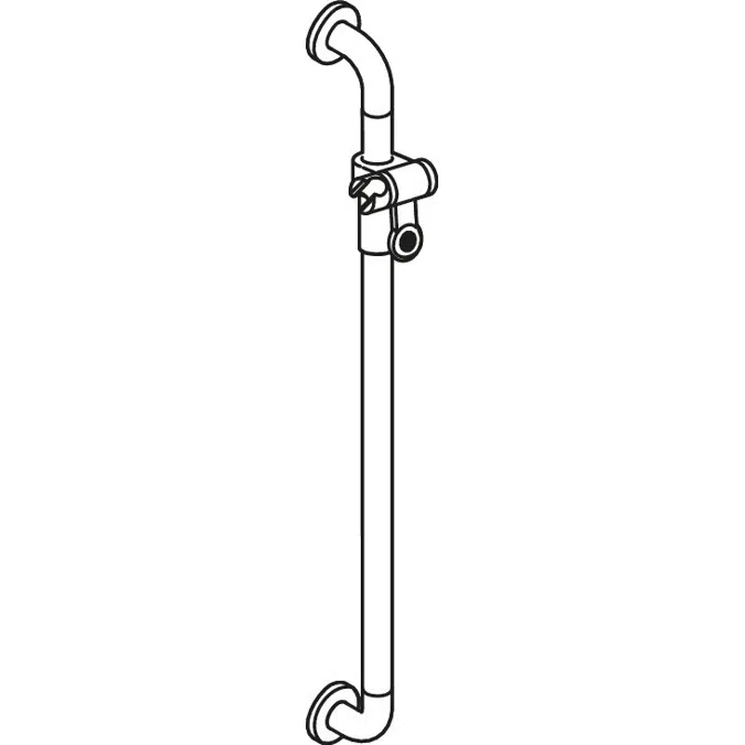 HEWI Rail with shower head holder