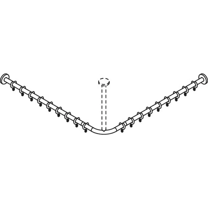 HEWI Shower curtain rail