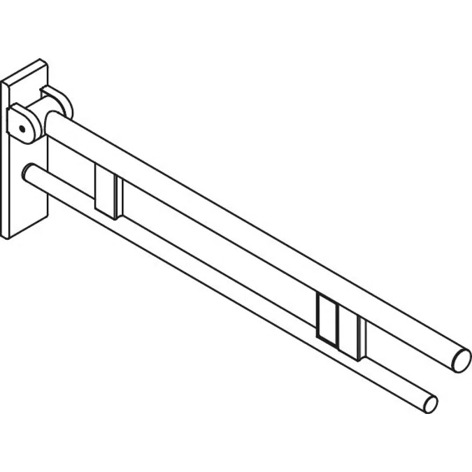 Hinged support rail Duo, 900-50-18140
