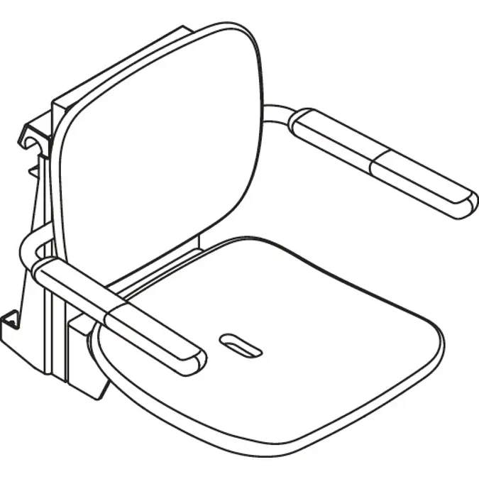 Hanging seat Premium, with height adjustment, especially for France and Switzerland, 802-51-14260