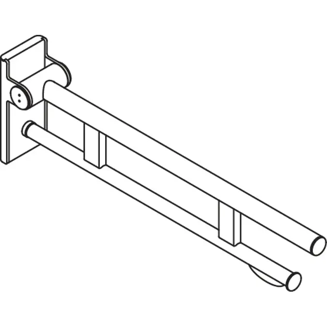 Mobile hinged support rail Duo, 900-50-40660