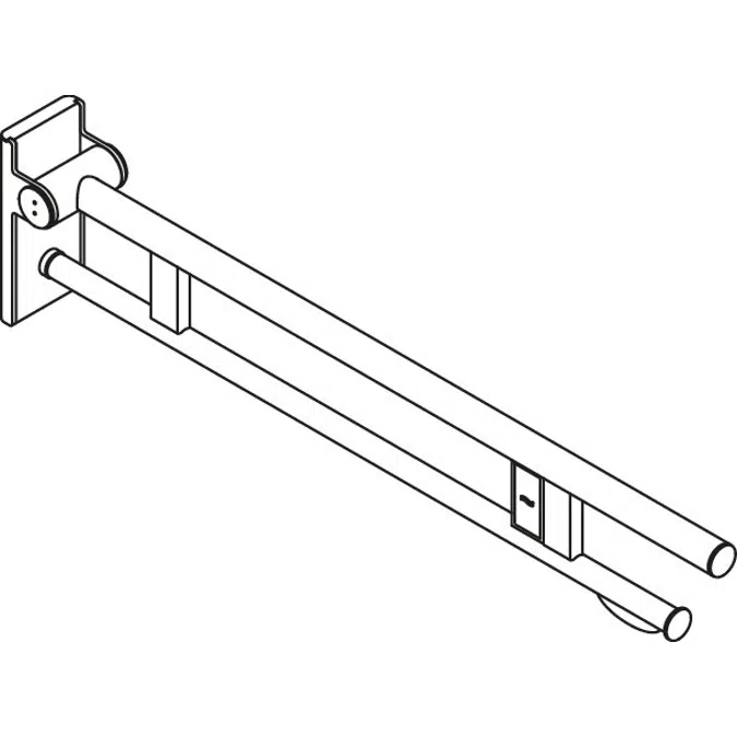 Hinged support rail Duo, 900-50-11340