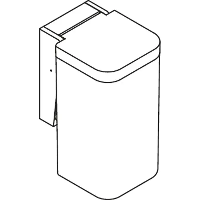 Hygiene waste bin, Capacity approx. 6 l, 477-05-10198