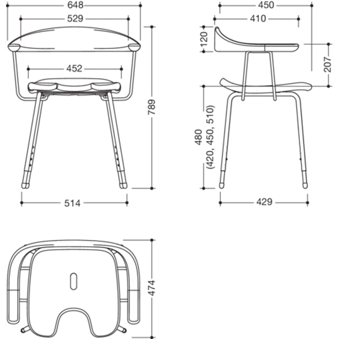 Duschhocker Premium, 802-51-32240