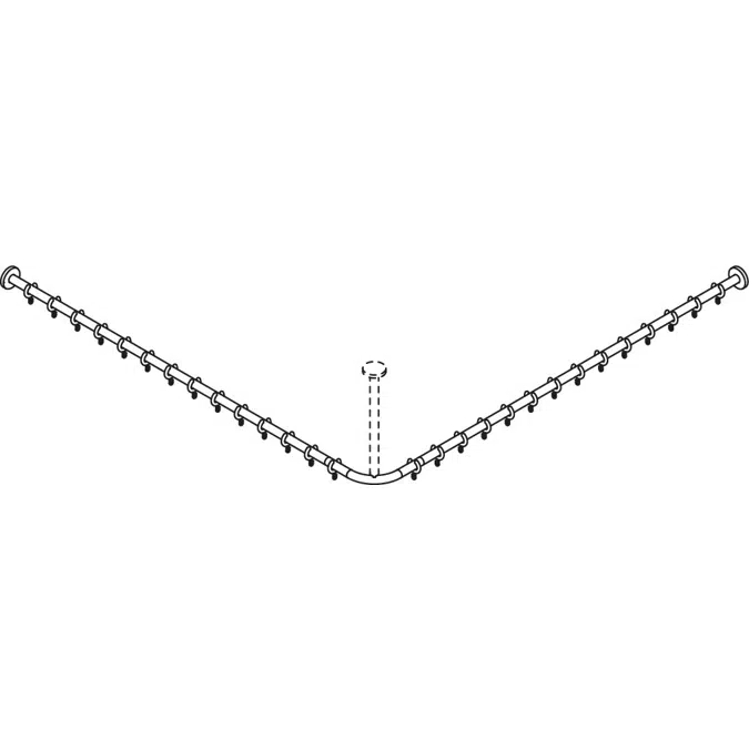 Vorhangstange, für Duschwanne 1500 x 1500 mm, 900-34-10440