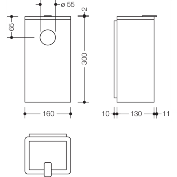 HEWI Hygiene combination