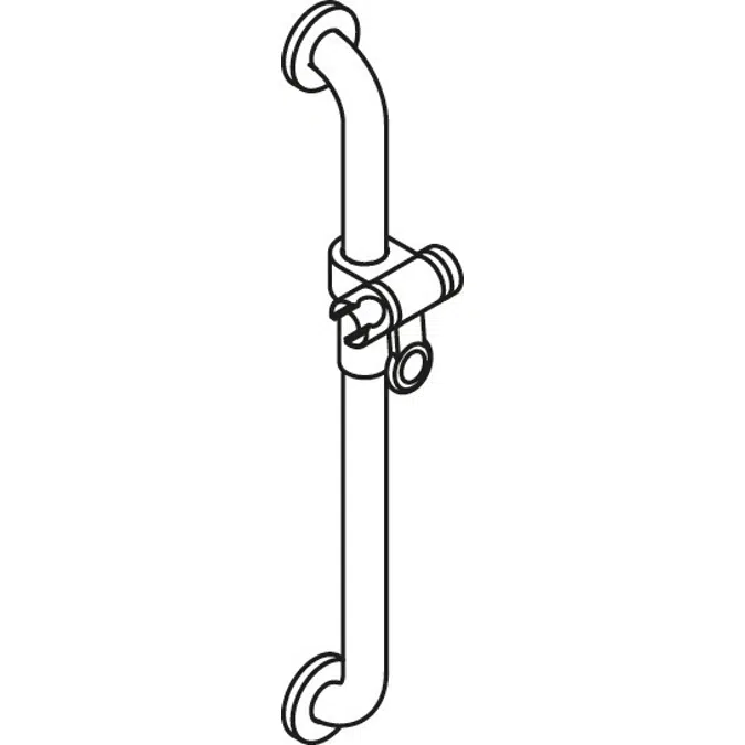 HEWI Grab bar with shower head holder (ADA)