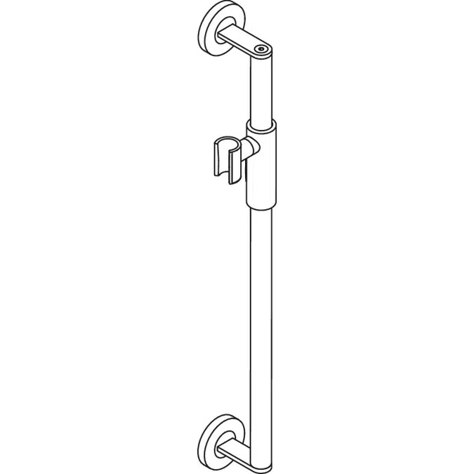 Rail with magnetic shower head holder, 900-33M03040