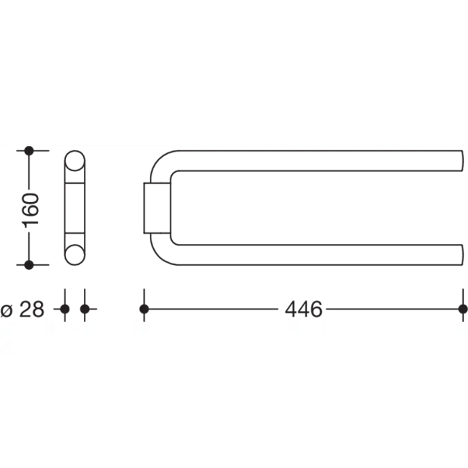 HEWI active+ Towel rail