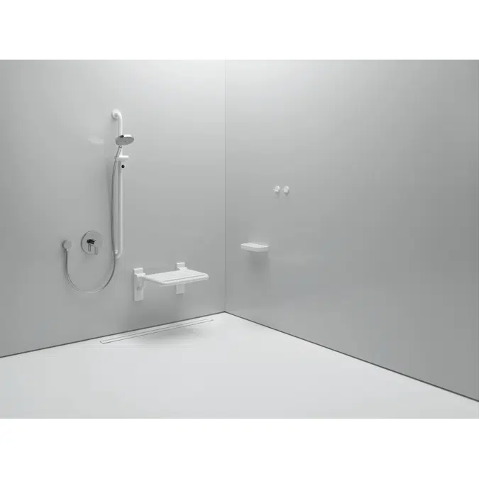 HEWI Rail with shower head holder
