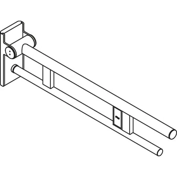 Hinged support rail Duo, 900-50-11940