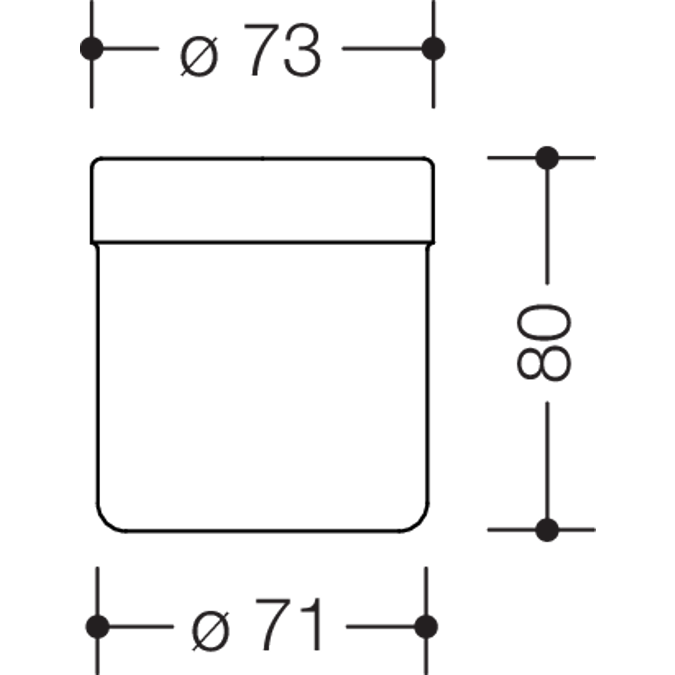 HEWI active+ Tumbler with flat bottom