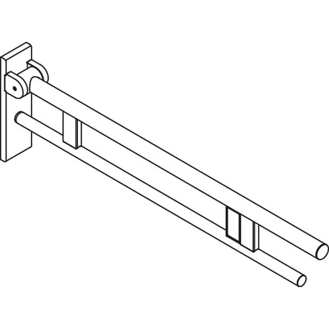 Hinged support rail Duo, 900-50-182XA