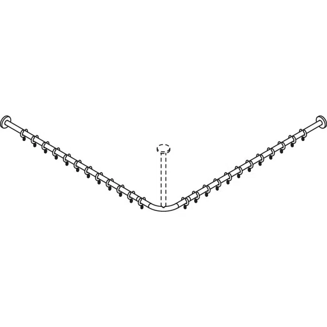 Vorhangstange, für Duschwanne 1200 x 1200 mm, 900-34-10360