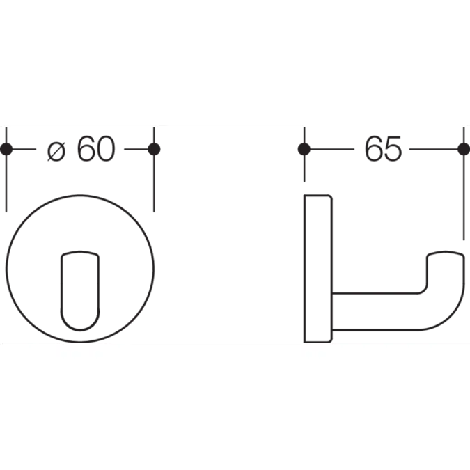 HEWI Coat hook