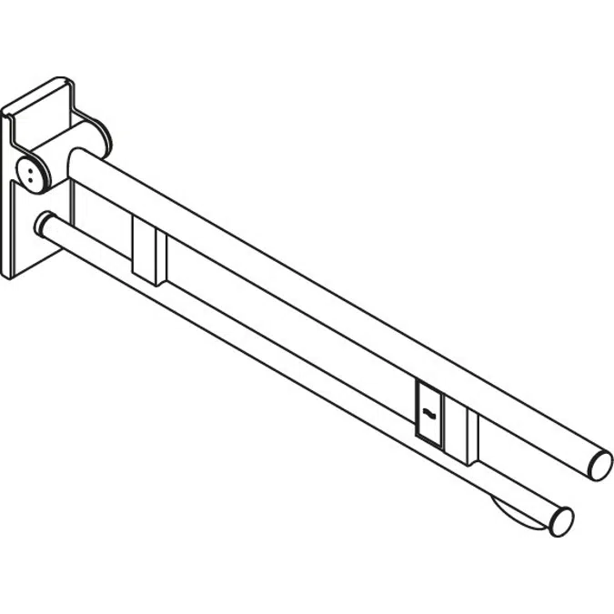 Hinged support rail Duo, 900-50-11240