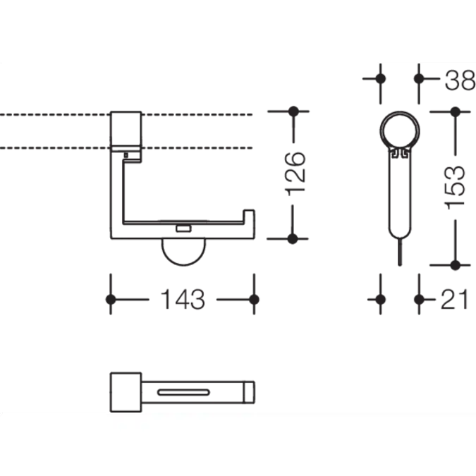 Set - Distributeur de papier WC pour montage ultérieur, 700-50-00000