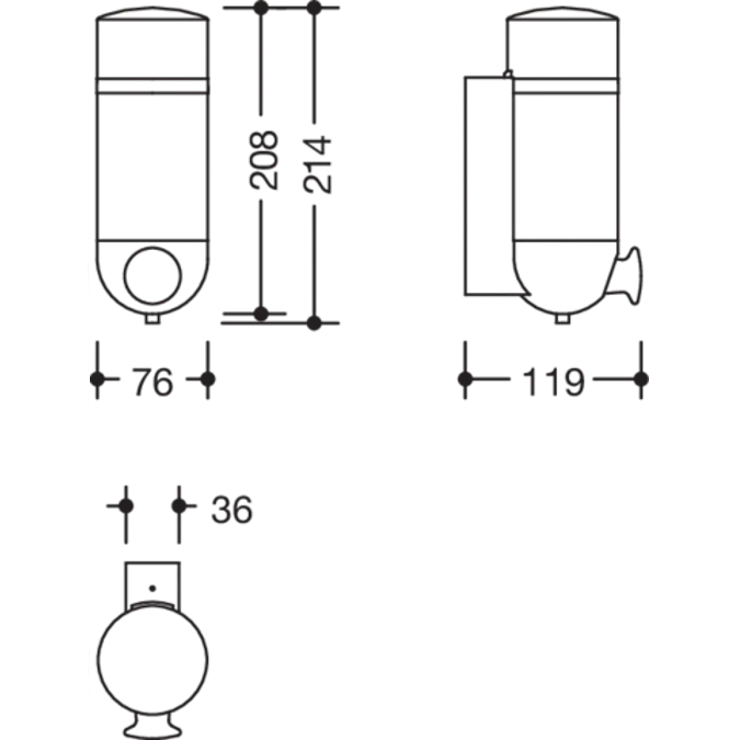Soap dispenser, Matt edition, 477-06B10005