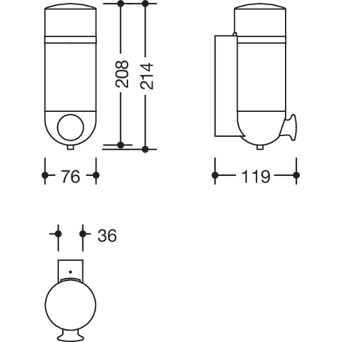 HEWI Zeepdispenser