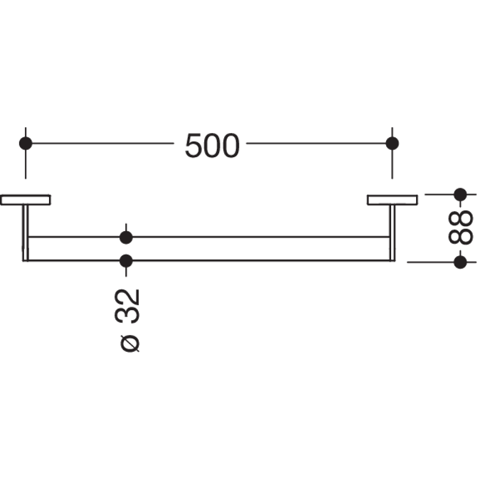 HEWI Support rail