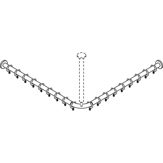 HEWI Shower curtain rail