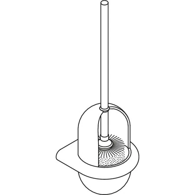 HEWI active+ Toilet brush unit