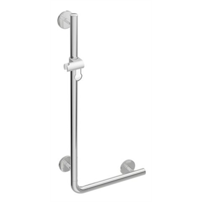BIM objects Free download! HEWI Lshaped support rail with shower head holder WARM TOUCH 950