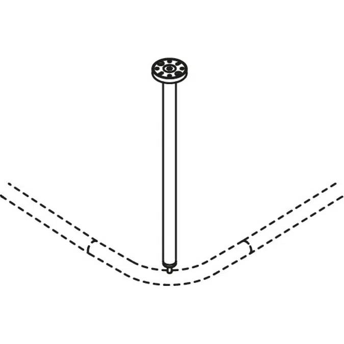 HEWI Ceiling support
