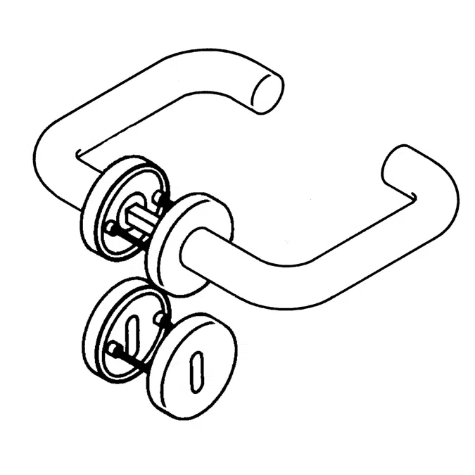 HEWI Standard door fitting 