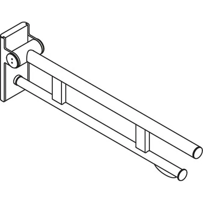 Hinged support rail Duo, 900-50-106XA