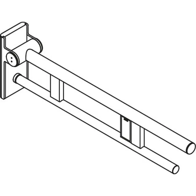 Mobile hinged support rail Duo, 900-50-42240