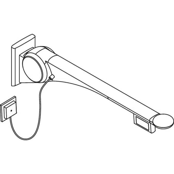 Hinged support rail Premium, 802-50-47560