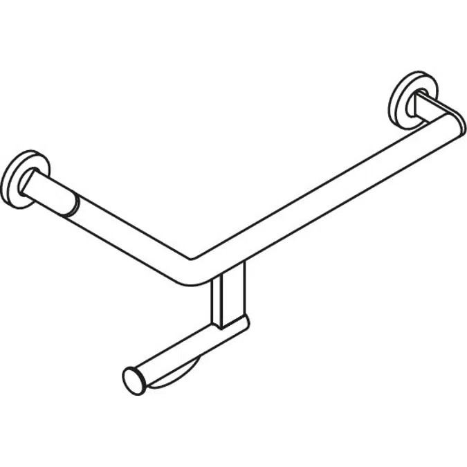 HEWI L-shaped support rail