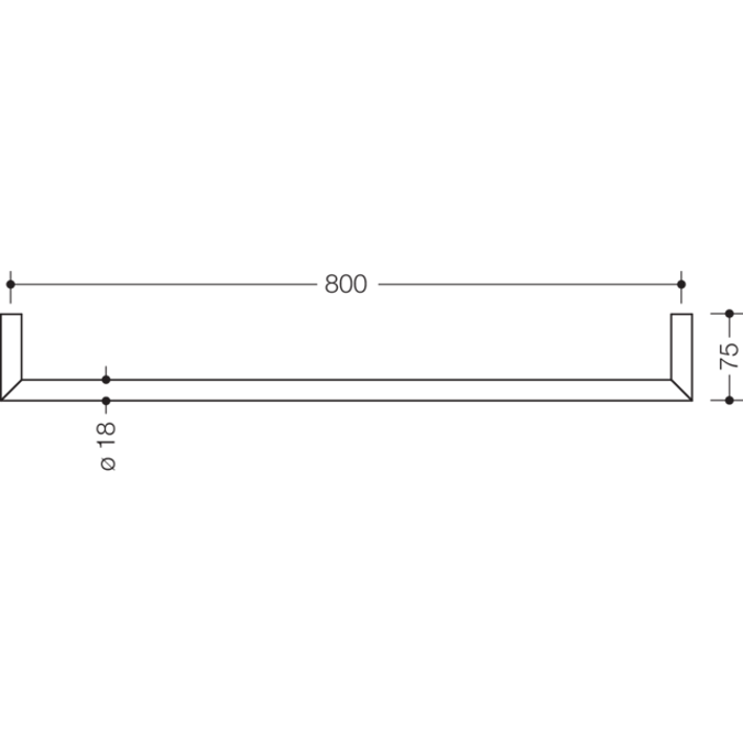 HEWI Towel rail