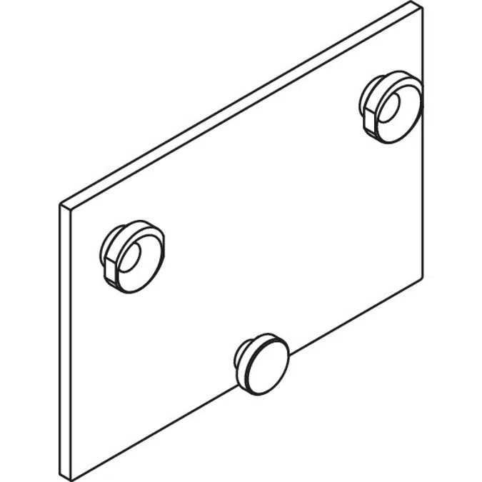 HEWI Mounting plate