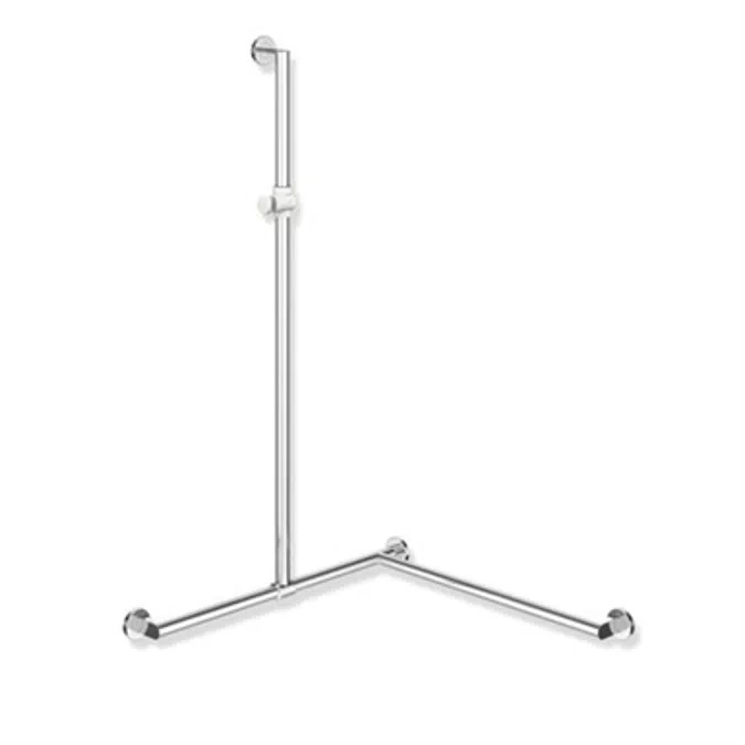 HEWI 900-35-36140 Rail with sideways adjustable vertical support bar and shower head holder